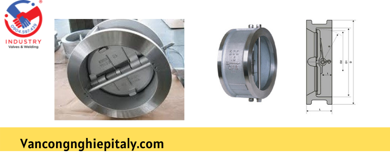 van một chiều bướm inox