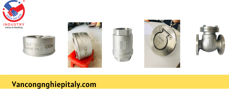 van một chiều đĩa inox