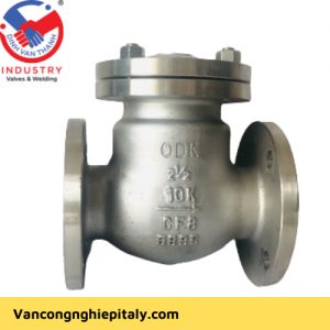 van một chiều inox lắp bích jis 10k