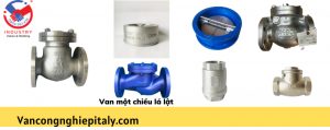 van một chiều lá lật inox