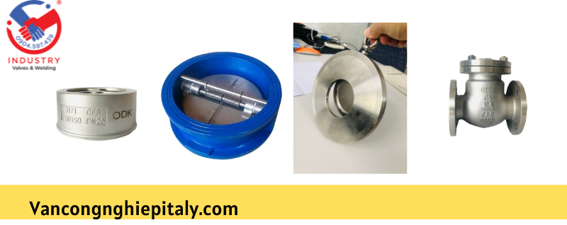 van một chiều cối inox 304