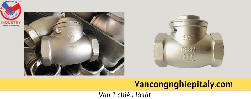 Van 1 chiều lá lật inox