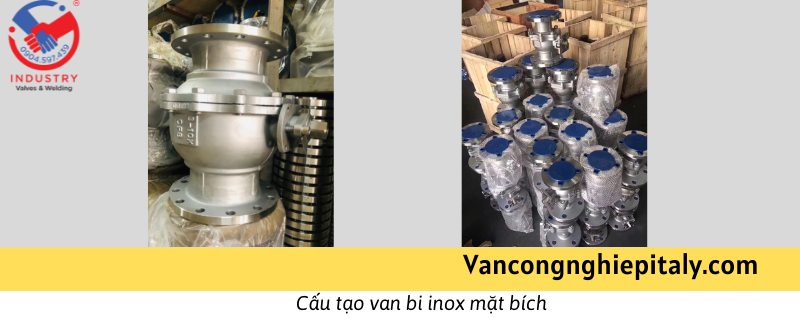 Van bi mặt bích tay gạt inox 304
