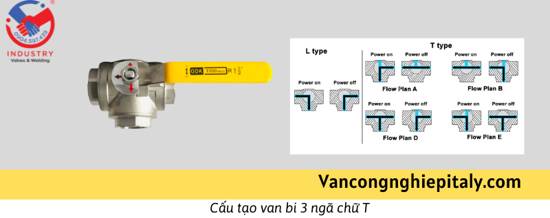 van bi 3 ngã chữ t