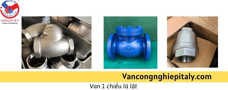 van 1 chiều lá lật nối ren