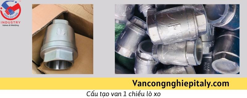 Van 1 chiều lò xo inox