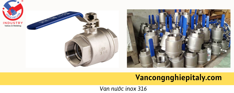 van nước inox 316 threaded 
