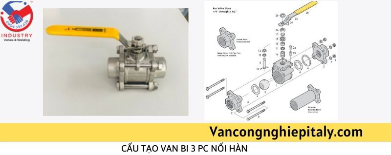 Van 3pc nối hàn