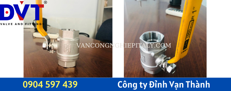 van bi inox 304 nối ren