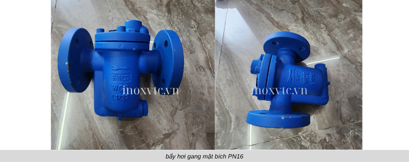 bẩy hơi gang mặt bích pn16