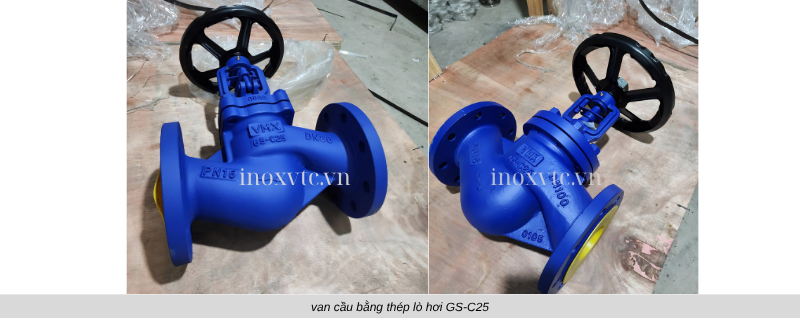ứng dụng của van tcauaf hơi nóng dạng yên ngựa
