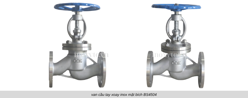 van cầu tay xoay mặt bích chuẩn PN16