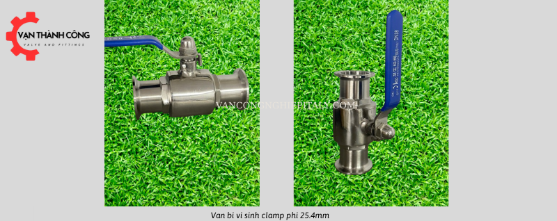 van bi vi sinh phi 25.4 mm tay gạt