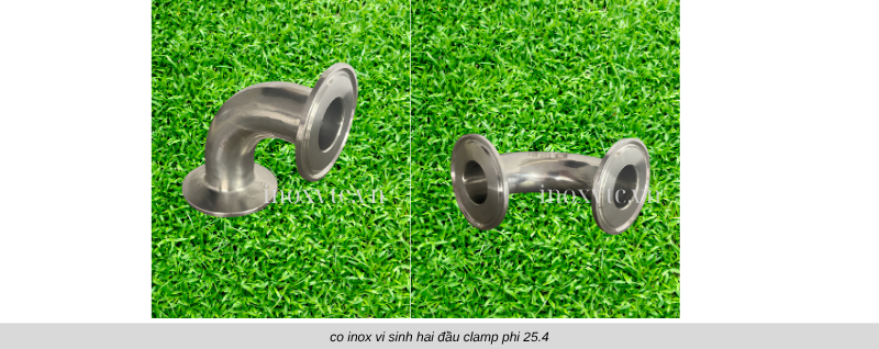 co inox vi sinh hai đầu nối clamp
