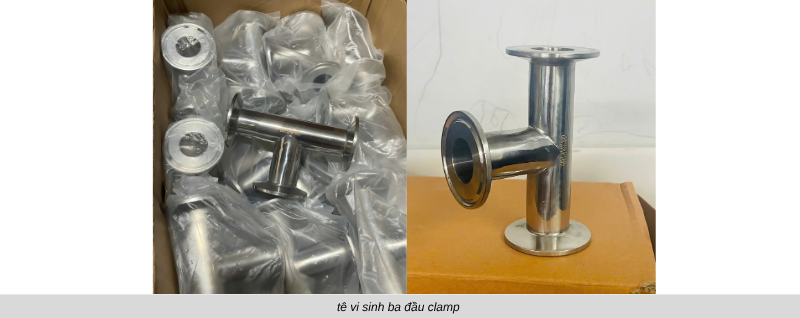 tê hàn vi sinh ba đầu clamp
