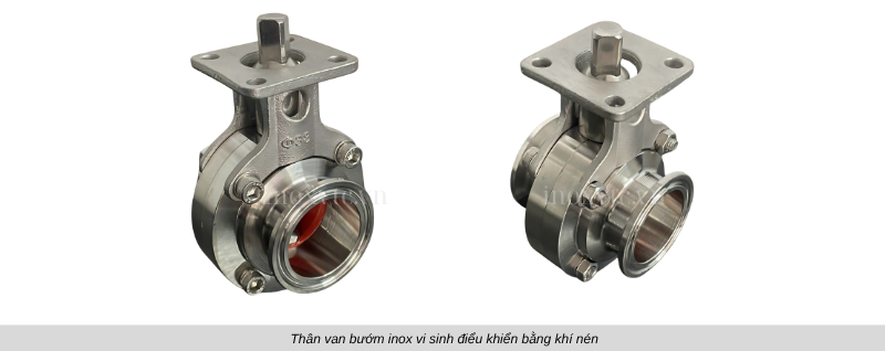 van bướm vi sinh khí nén chính hãng