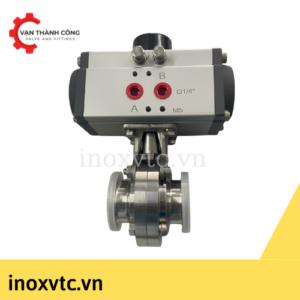 van bướm vi sinh khí nén