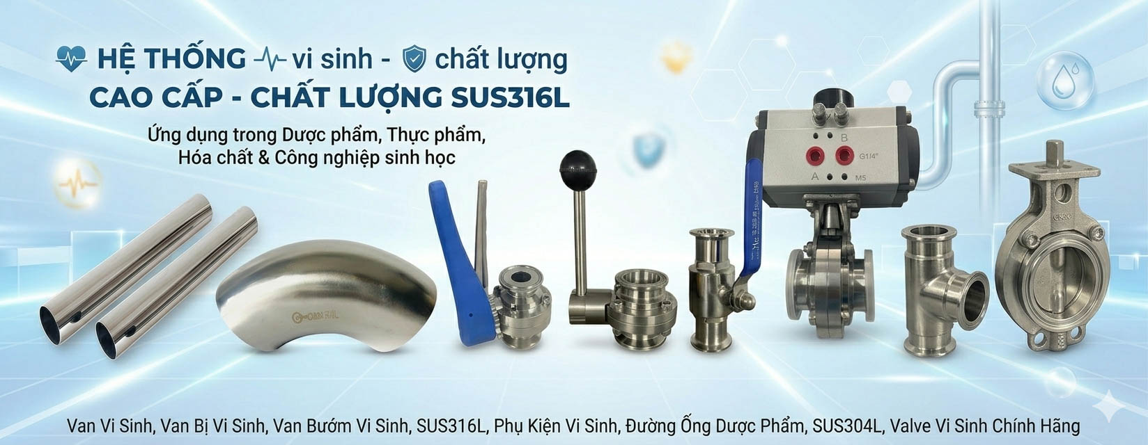 tổng hợp van inox vi sinh chính hãng, tiêu chuẩn quốc tế cho website, chất lượng cao
