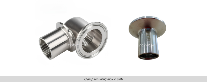 clamp vi sinh nối ren trong