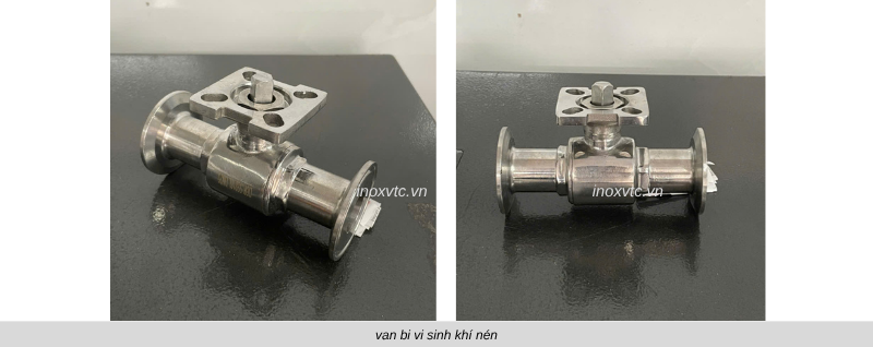 van bi vi sinh điều khiển khí nén dang double actinh chuẩn vi sinh